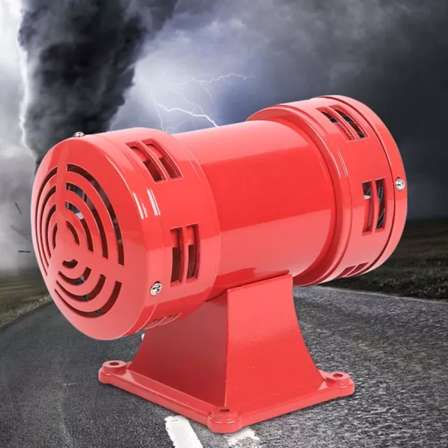 Industrial Air Raid Horn Type Loud 140db Air Raid Sound Siren Alarm Red 110 Volt