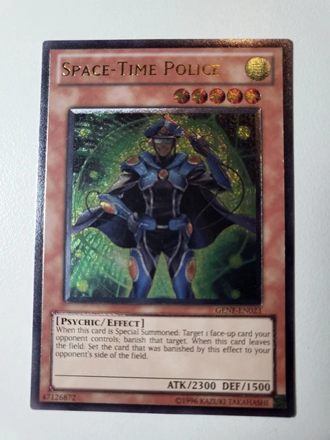 Yugioh TCG NM Space Time Police GENF-EN023 Ultimate Rare