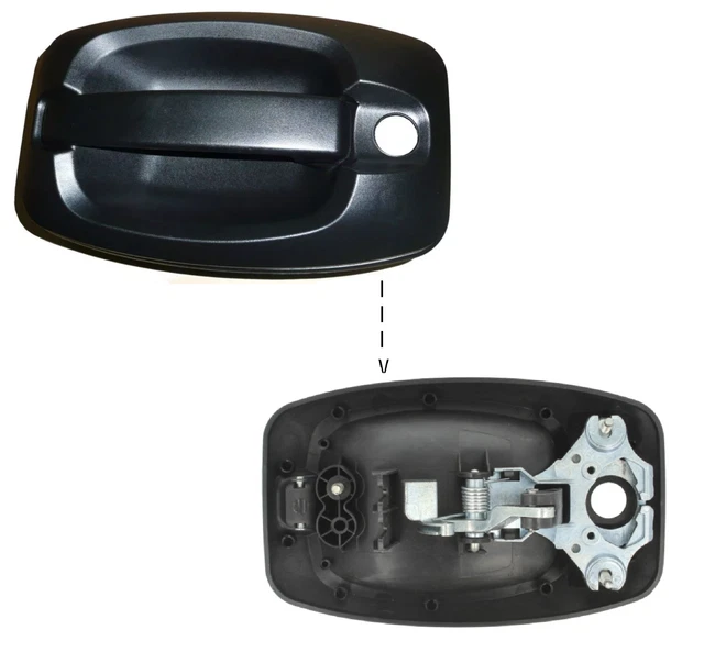 Poignée De Porte Intérieure Pour VW Sharan (7M8, 7M9, 7M6) 95-10 – Noir 56mm – Neuf