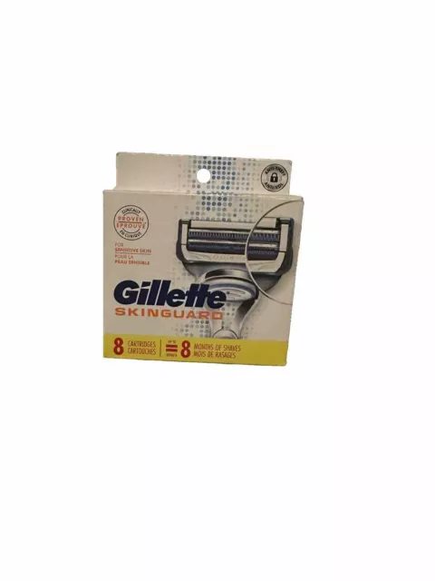 GILLETTE SKINGUARD RAZOR Blades Refill 8 Cartridges, NEW $17.99 - PicClick