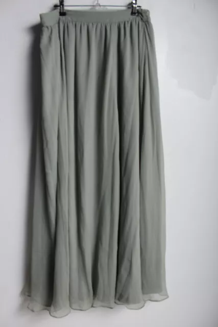 Asos Womens Layered Midi Skirt - Green - Size 12 (D29)