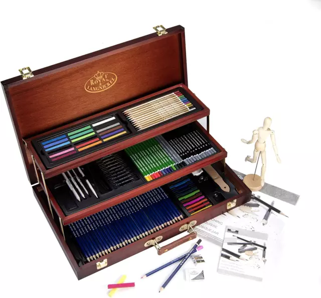 Royal & Langnickel Premier Sketching and Drawing Deluxe Art Set, 134-Piece