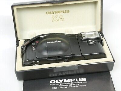 Olympus XA 35 mm 2,8 35 mm cámara compacta apuntar y disparar + caja + ANLTG + A11