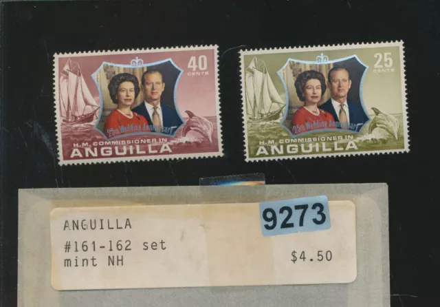 Anguilla - #161-162 Set Mint Nh - #9273