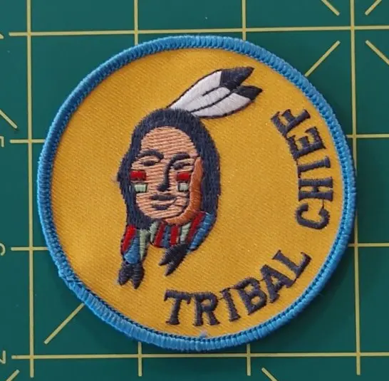 Tribal Chief Native American First Nation Leader Patch Boy Scout or YMCA Badge