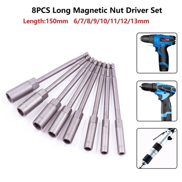 Set De 10 Embouts Tourne-Écrou 5/16 Pouces - Tige Hexagonale - NEUF