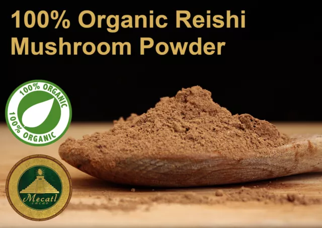 Organic Reishi Mushroom Powder 100% Organic Reishi Superfood Dietary Supplement