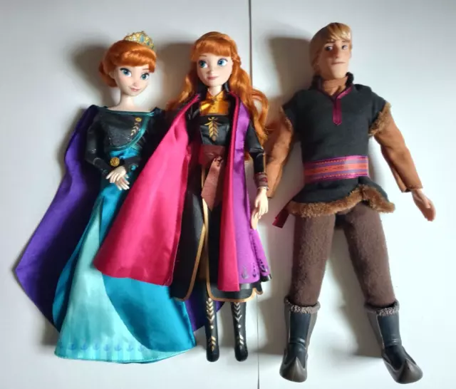 Disney Store doll lot: Frozen 2 Queen, Travelling Anna and Kristoff
