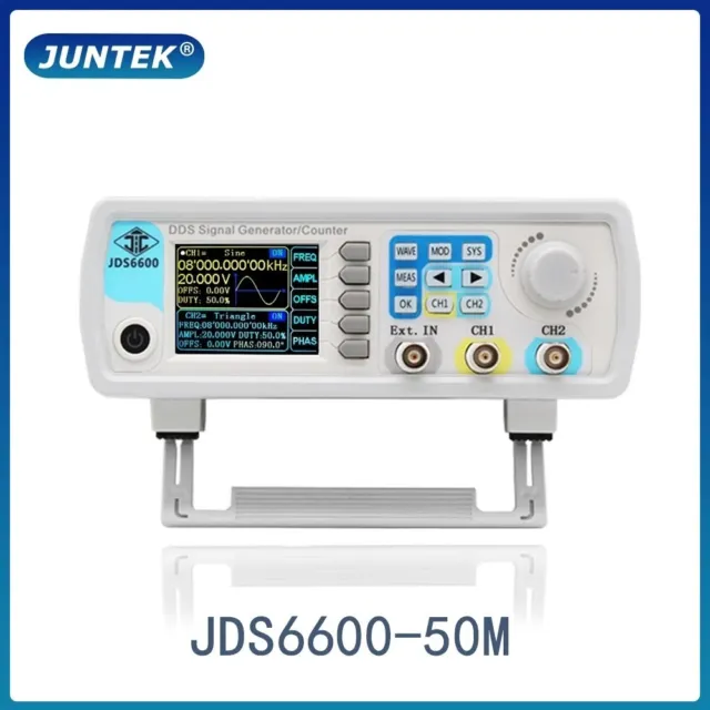 JDS6600 50MHz DDS Function Signal Generator CNC Arbitrary Waveform Pulse Wave