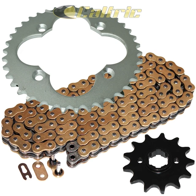 Gold O-Ring Drive Chain & Sprocket Kit for Honda ATC250R 1986 / TRX250R 1986 87