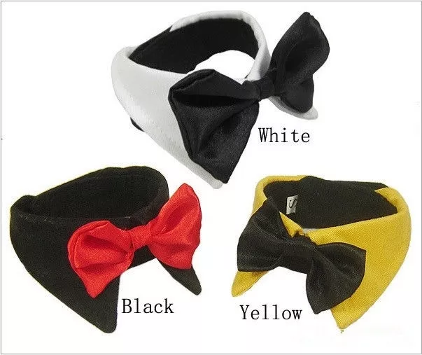 Dog Cat Pet Bow Tie Bowknot Neck Accessory Puppy Dickie Necktie Necklace Collar