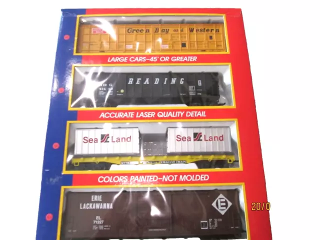 Life Like Ho Gauge Four Freight Car Set-Boxed