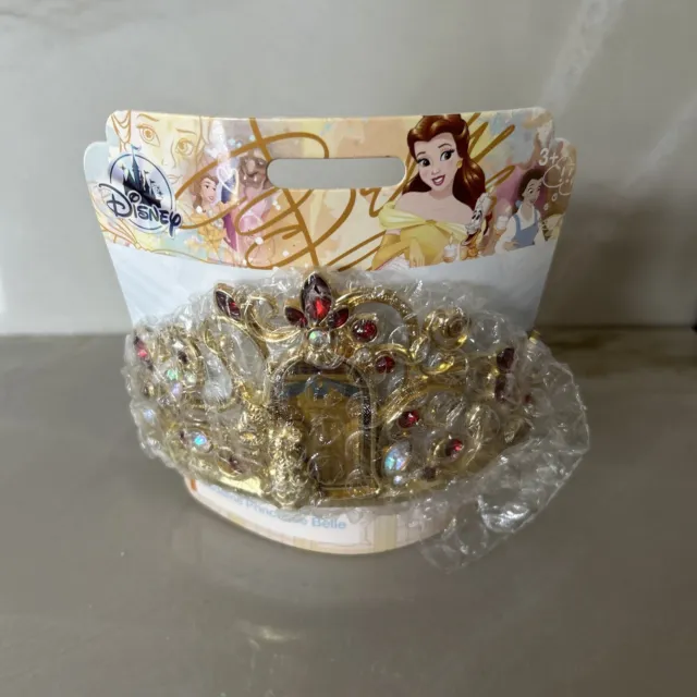 Disney Store Princess Belle Tiara Costume Beauty and the Beast NWT