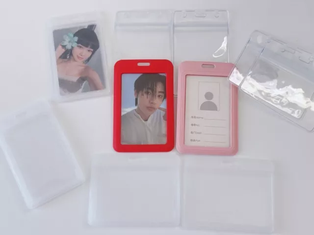 KPOP Album Photocard Photo Holder Opal Work Badge Swipe Card Security ID Holder