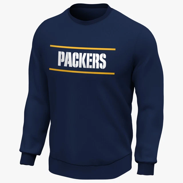 Green Bay Packers Sweatshirt (Size M) Men's NFL Wordmark Print Sweat - New