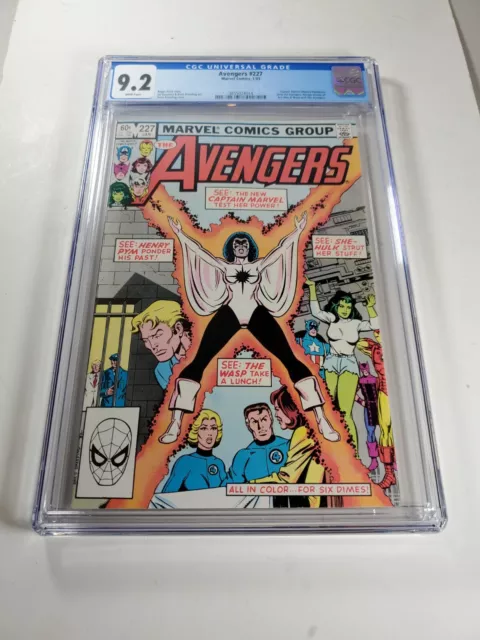 Avengers #227 Cgc 9.2 1983 *Monica Rambeau Capt Marvel Joins The Avengers*
