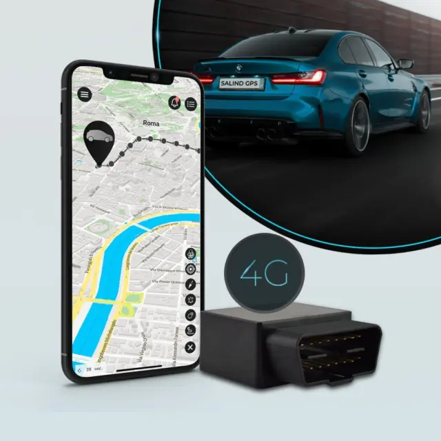 Salind 08 4G OBD GPS Tracker - Tracker per Auto, Camion E Altri Veicoli, Locilaz