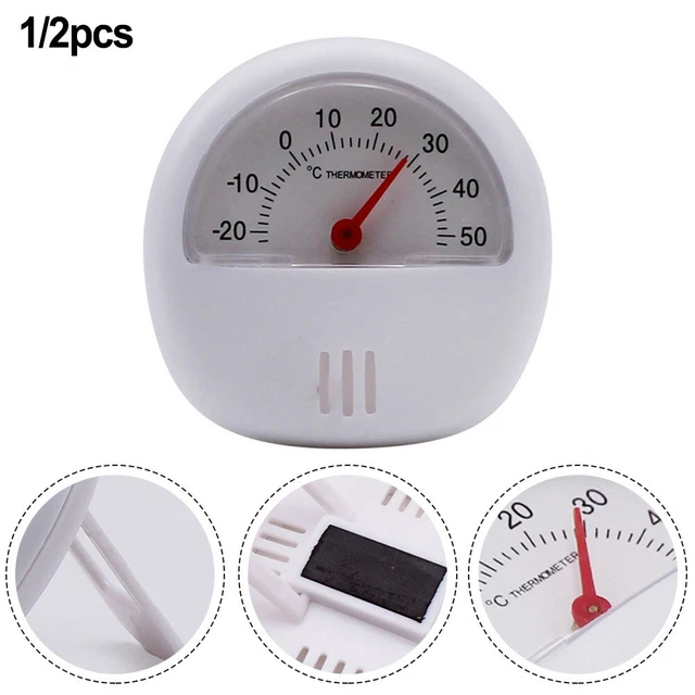 1 Pack Magnetic Thermometer + Stand Fridge Freezer Room Temperature Gauge Dial