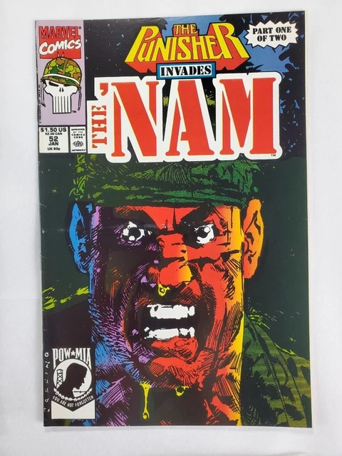 The Punisher Issue #52 Invades The 'Nam Marvel Comics 1990 Part One of Two