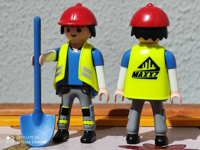 Grande Figurine Playmobil Publicitaire – Ouvrier Du Bâtiment – 65 Cm – XXL – Allemagne