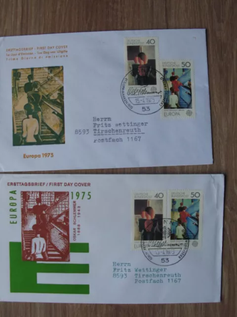 RD / FDC 1975 Mi. Nr. 840-841 Europa