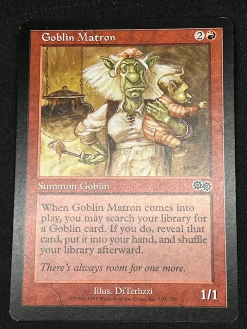 Magic the Gathering MTG Goblin Matron Red Urza's Saga Common