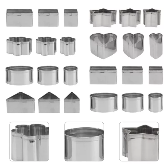 24 Pcs Metallschneider Kekse Für Die Hochzeitstorte Fudge-Formen