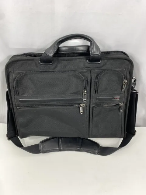 Tumi Black Nylon Laptop Computer Travel Messenger Bag
