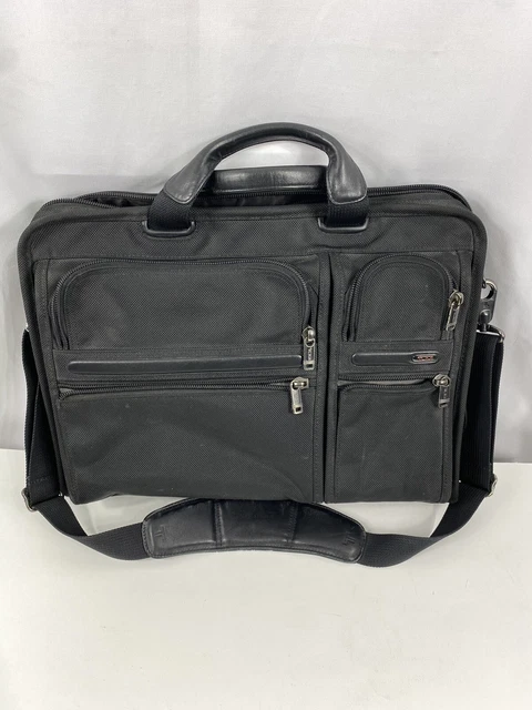 Tumi Black Nylon Laptop Computer Travel Messenger Bag