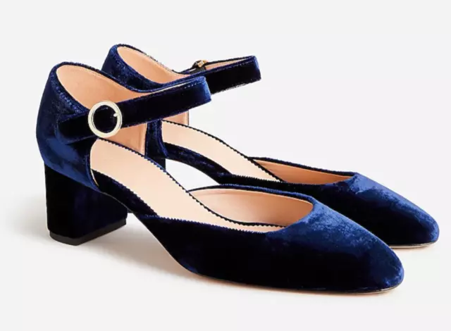 J crew sales block heel pumps