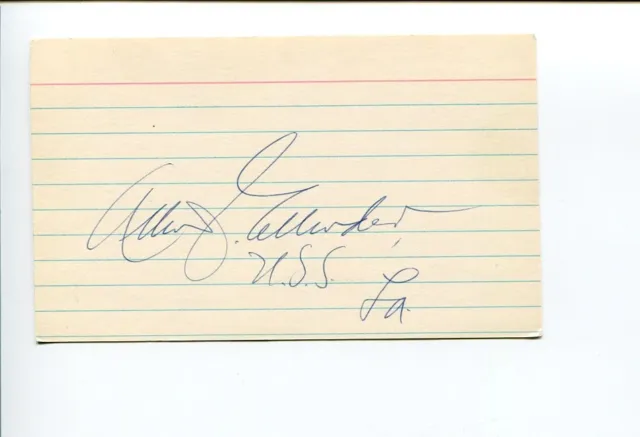 Allen J. Ellender LA Louisiana US Senator Congress Pro Tempore Signed Autograph