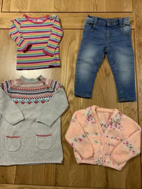baby girls Clothes bundle John Lewis Jumper Dress Gap F&F age 6-12 months