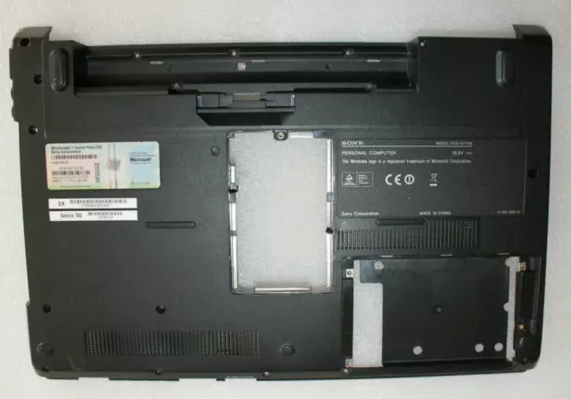 Bottom Plasturgie basse 012-000A-2350-B pour SONY PCG-61111M