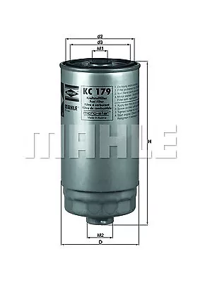 Fuel Filter For Fiat Kia Mahle Kc 179