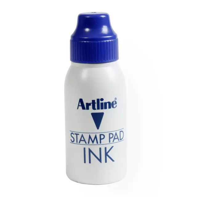 1 x Artline Stamp Pad Inks 50CC Stamp Pad Ink Refill - Blue