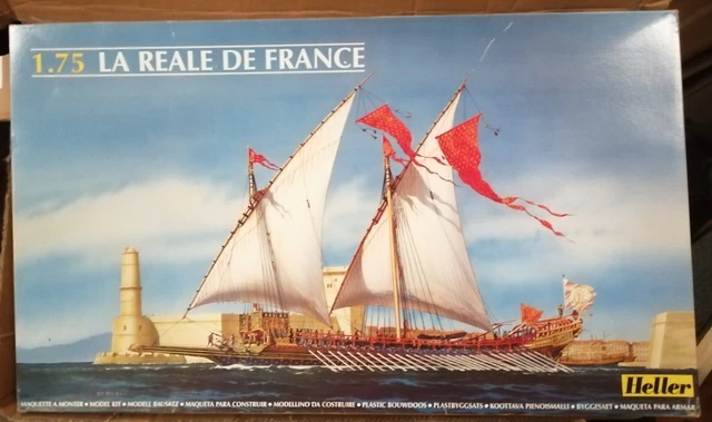 Velas Para Modelo Heller La Reale De France 1:75 – Cosidas A Máquina CNC, Tela Algodón, HiSModel