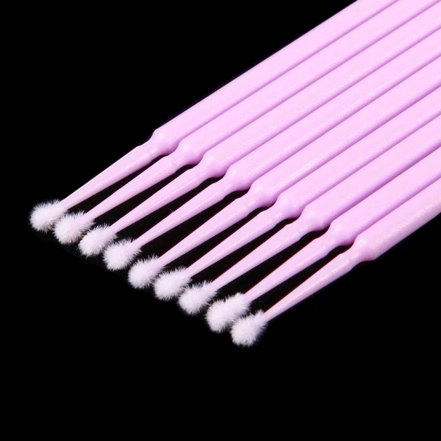 Dental Micro Applicator Brush Disposable Makeup Eyelash Brushes 2.5mm Purple