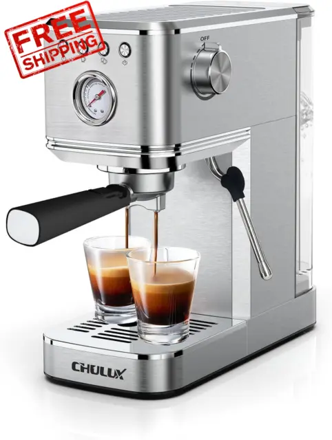 Grosche Milano Steel Stainless Steel Stovetop Espresso Maker Moka Pot 6  Espresso Cup Size 9.3oz, Black : Target