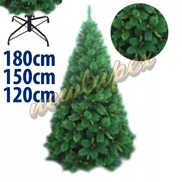 Albero Di Natale Con Pigne Base In Alluminio Addobbi Natalizi Varie Misure -Amst