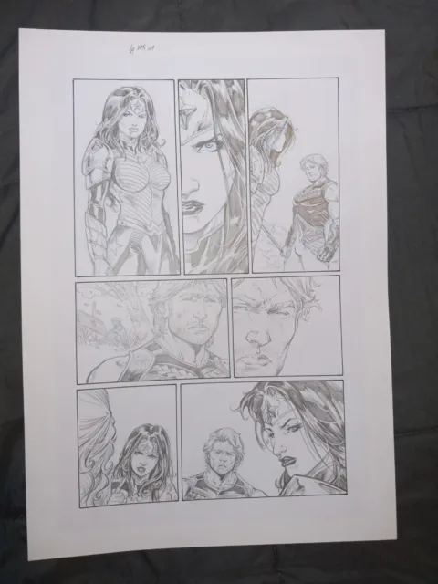 Cifuentes WONDER WOMAN 46 pg 9 WONDER WOMAN SCOLDS AQUAMAN - CLASSIC NEW OUTFIT