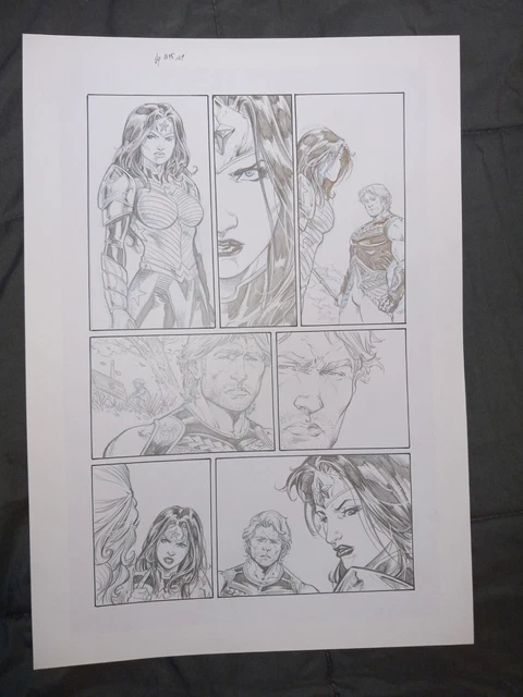 Cifuentes WONDER WOMAN 46 pg 9 WONDER WOMAN SCOLDS AQUAMAN - CLASSIC NEW OUTFIT