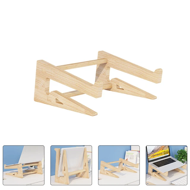 Soporte para portátil para tableta soporte para portátil caqui madera