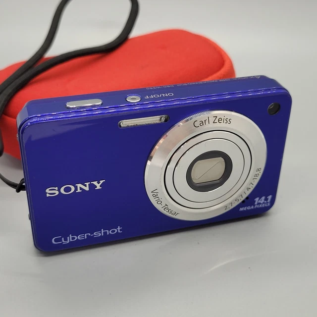 Sony Cybershot DSC-W560 14,1 megapixel fotocamera digitale compatta testata blu 2