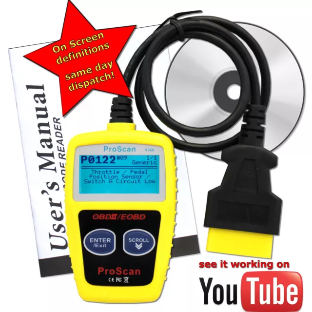 Car fault reader code scanner diagnostic tool OBD 2 CAN beats D900 hands down 2