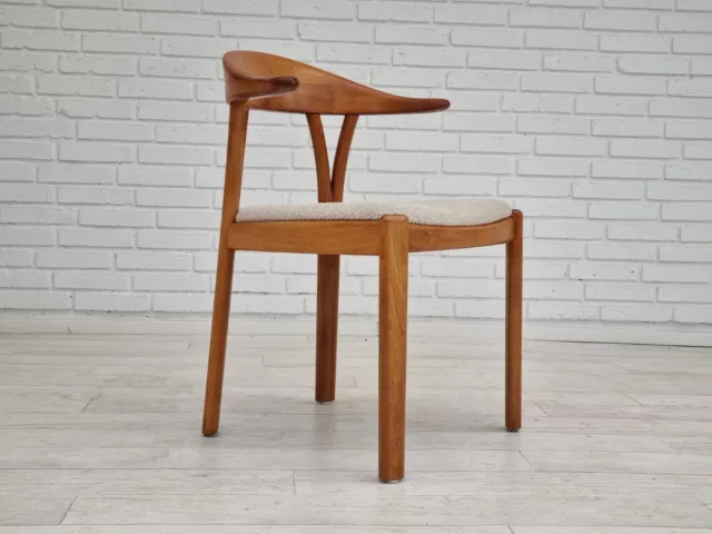 1960s, Danish design, armchair, teak wood, wool, original condition 2