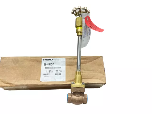 Rego 1/2" Threaded Bronze Globe Valve BB Series | Bolted Bonnet | Cryogenic