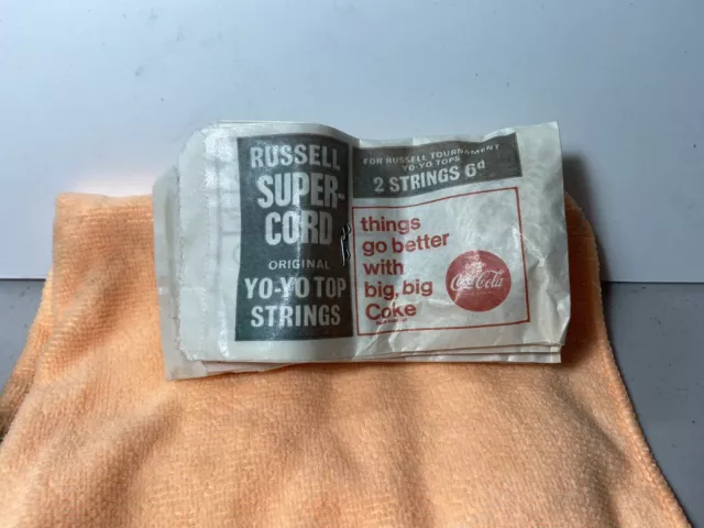 YOYO COCA-COLA RUSSELL SUPER CORD ORIGINAL 2 Strings 6 D X10 Packets
