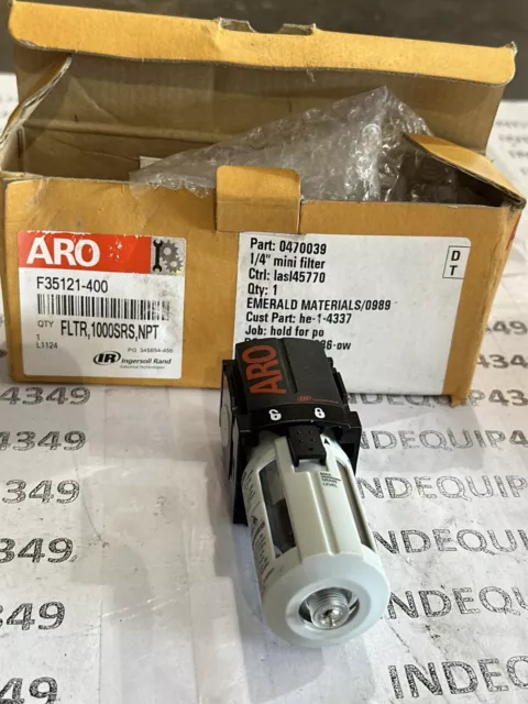 ARO F35121-400-VS Air Line Filter, 1/4" NPT - 150 psi Max Inlet New. Loc 17A5