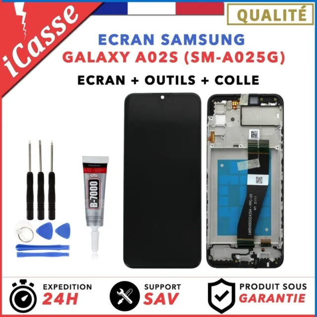 ECRAN COMPLET avec CHASSIS pour SAMSUNG GALAXY A02S SM-A025G OUTILS + COLLE