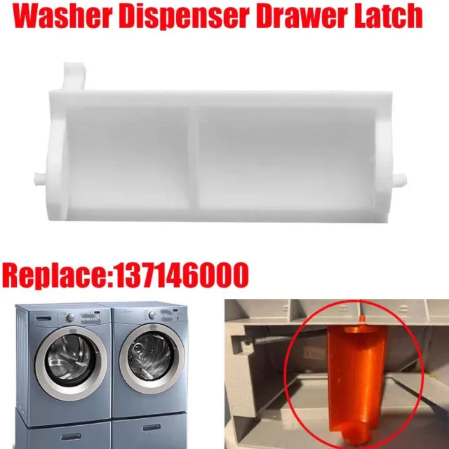 Replacement Drawer Latch For Electrolux & Frigidaire Washer Dispenser White ABS